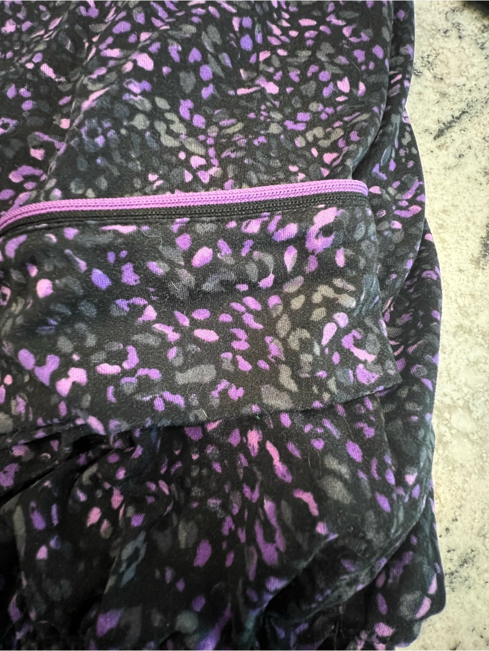 2 Pc Purple💜Printed Pajama Set - Button-Down Top & Pants, Simply Vera - Picture 10 of 14